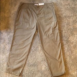 liz claiborne poplin cargo pants
